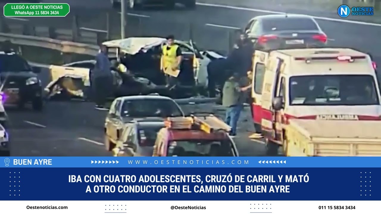 Iba Con Cuatro Adolescentes Cruz De Carril Y Mat A Otro Conductor En