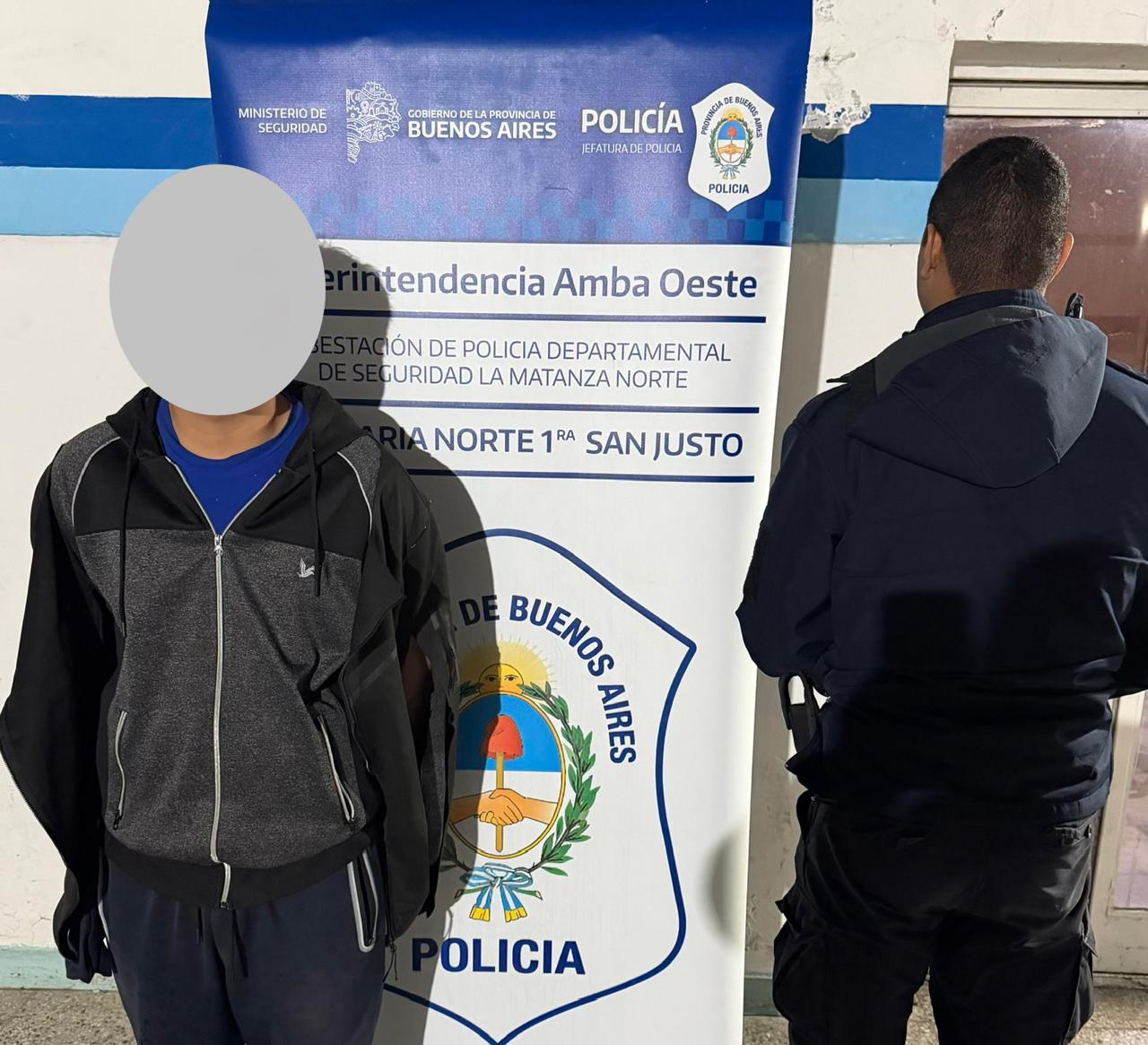 Persecución, choque y detención de cuatro menores tras un acto delictivo piraña en San Justo